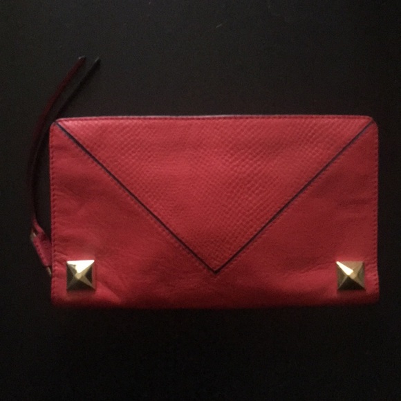 Linea Pelle Leather Clutch - Picture 2 of 6